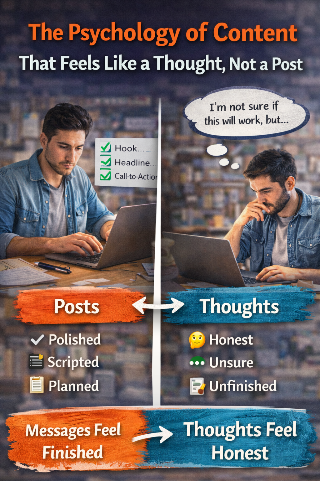 The Psychology of Content That Feels Like a Thought, Not a Post