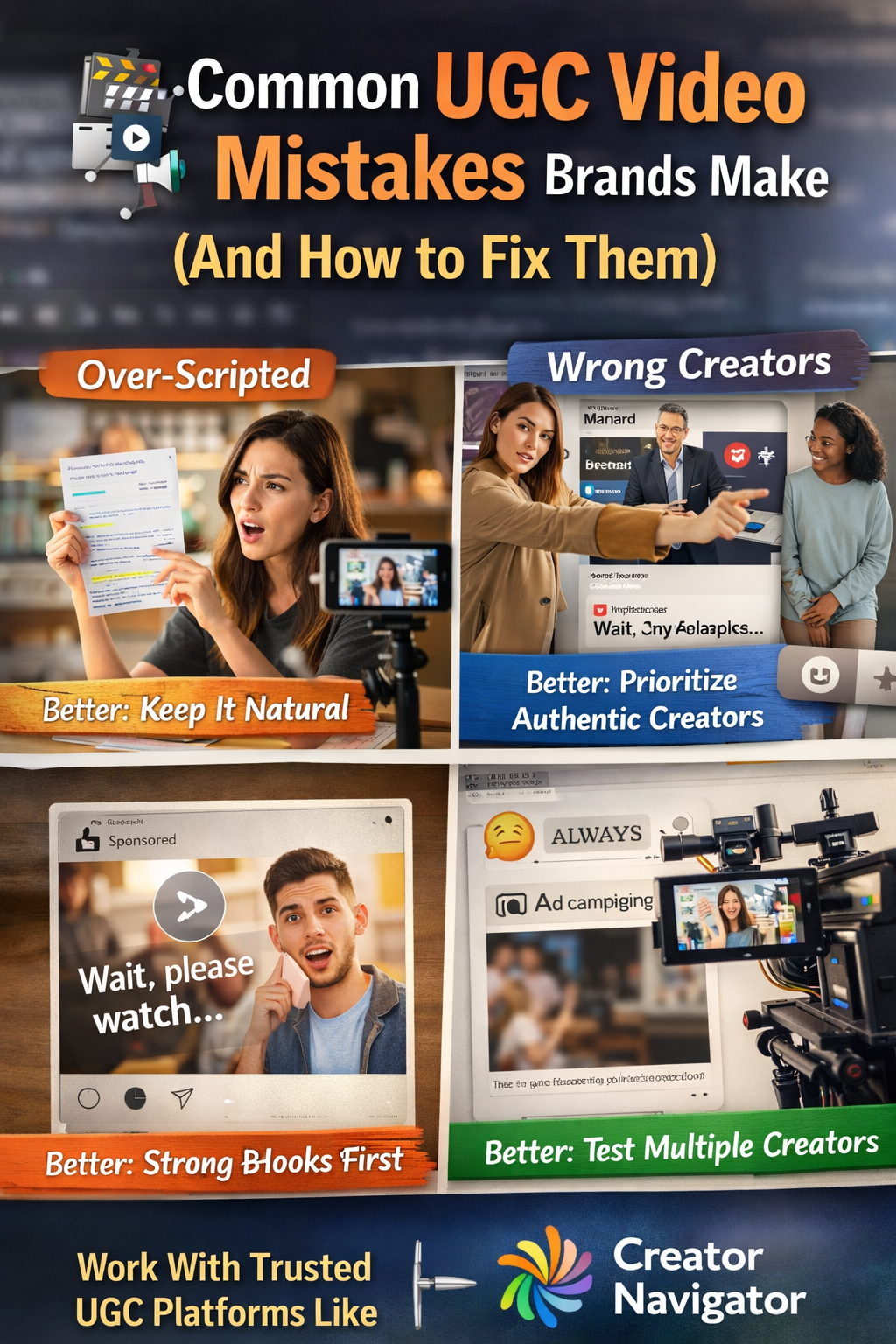 Common UGC Video Mistakes Brands Make (And How to Fix Them)